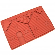 Freshware Gingerbread and Chocolate House Silicone Mold Pan FRWR1101